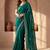 Green embroidered tissue saree