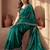 Green embroidered tissue saree