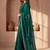 Green embroidered tissue saree