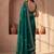 Green embroidered tissue saree