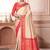 Beige woven design zari kanjeevaram saree