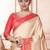 Beige woven design zari kanjeevaram saree