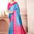 Blue woven design zari kanjeevaram saree