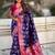 Violet woven design zari kanjeevaram saree