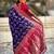 Violet woven design zari kanjeevaram saree