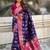 Violet woven design zari kanjeevaram saree