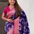 Violet woven design zari kanjeevaram saree