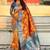 Orange women woven design kanjeevaram saree