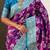 Purple woven design zari kanjeevaram saree