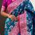 Blue woven design zari kanjeevaram saree