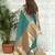 Teal embellished zari organza designer banarasi saree