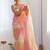 Multicolor floral sequinned silk blend designer saree
