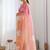 Multicolor floral sequinned silk blend designer saree
