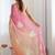 Multicolor floral sequinned silk blend designer saree