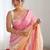 Multicolor floral sequinned silk blend designer saree