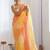 Multicolor floral sequinned silk blend designer saree