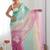 Multicolor floral sequinned silk blend designer saree