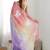 Multicolor floral sequinned silk blend designer saree