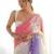 Multicolor floral sequinned silk blend designer saree