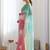 Multicolor floral sequinned silk blend designer saree