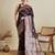 Purple woven design zari  banarasi saree