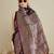 Purple woven design zari  banarasi saree