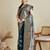 Green ethnic motifs woven design zari banarasi saree