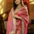 Multicolor ombre zari net saree