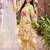 Yellow printed cotton kurta trouser set