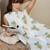 White printed cotton kurta trouser set