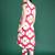 Pink printed cotton kurta trouser set