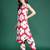 Pink printed cotton kurta trouser set