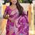 Purple woven design zari kanjeevaram saree