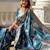 Blue woven design zari kanjeevaram saree