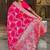 Pink ethnic motifs woven design zari kanjeevaram saree