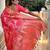Peach peach woven design zari kanjeevaram saree
