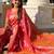 Peach peach woven design zari kanjeevaram saree
