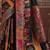 Black ethnic motifs zari silk blend heavy work banarasi saree