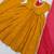 Mustard roman silk readymade anarkali suit with embroidery & sequence work