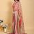 Multicolor vidala clothings elegant floral premium linen-cotton designer saree