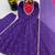 Violet roman silk readymade anarkali suit with embroidery & sequence work