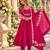 Rani roman silk readymade anarkali suit with embroidery & sequence work