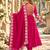 Rani roman silk readymade anarkali suit with embroidery & sequence work