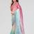 Multicolor ombre sequinned silk blend designer saree