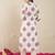 White printed cotton kurta trouser set