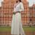 Off white printed liva kurta trouser set