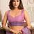 Lavender warli designer saree