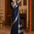 Navy blue zari  cotton kanjeevaram saree