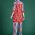 Multicolor printed cotton kurta trouser set