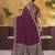 Burgundy ethnic motifs woven design zari  georgette saree with blouse piece